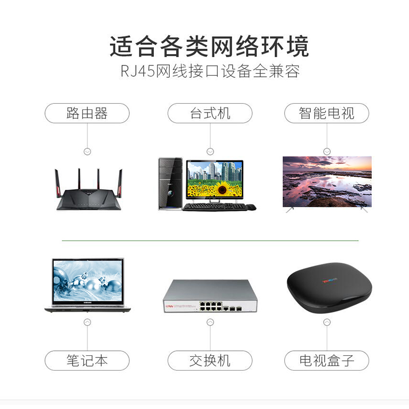 晶华 5类网线跳线 灰色1米高清大图