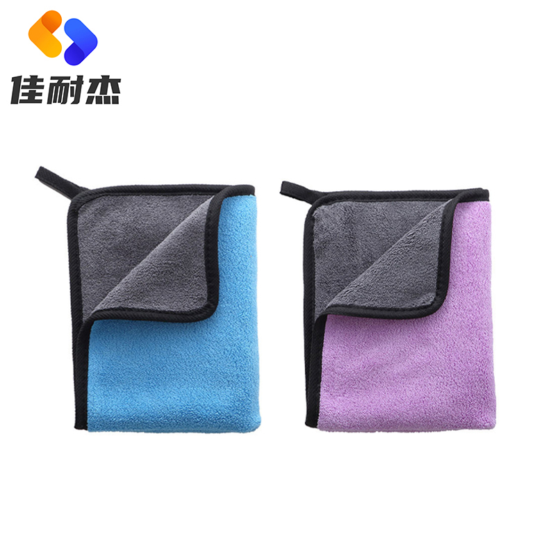 佳耐杰 珊瑚绒洗车巾 40*40cm/条高清大图