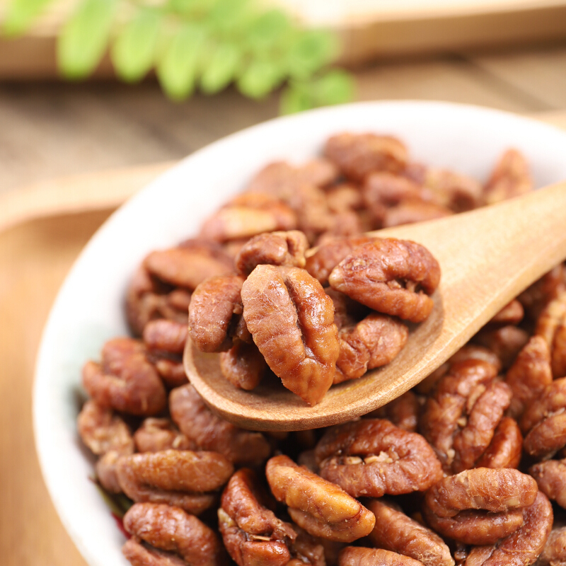 新货临安山核桃仁小核桃仁肉总重500g原味椒盐味奶油味2罐装坚果孕妇