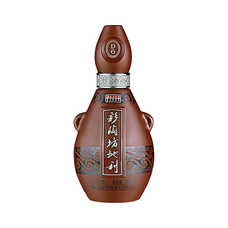 酒厂自营仰韶彩陶坊地利洞藏d6小酒100ml52度白酒