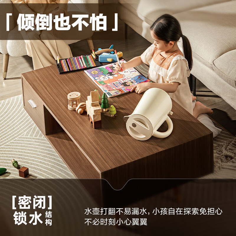 苏泊尔2023年新款电水壶热水壶 1.5L全钢无缝双层防烫电热水壶 316L不锈钢烧水壶 轻音煮水 SW-15FQ01A