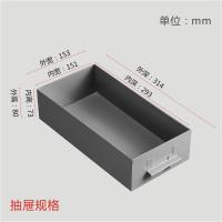 震海 30抽无门铁抽零件柜灰色大号抽屉五金配件收纳柜零配件收纳柜螺丝元件盒样品物料柜零件柜