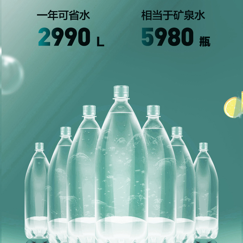 美的(Midea)净水器澎湃系列T1200G家用直饮机净水机RO滤芯全时零陈水0阻垢剂反渗透滤器 MRO806-3000
