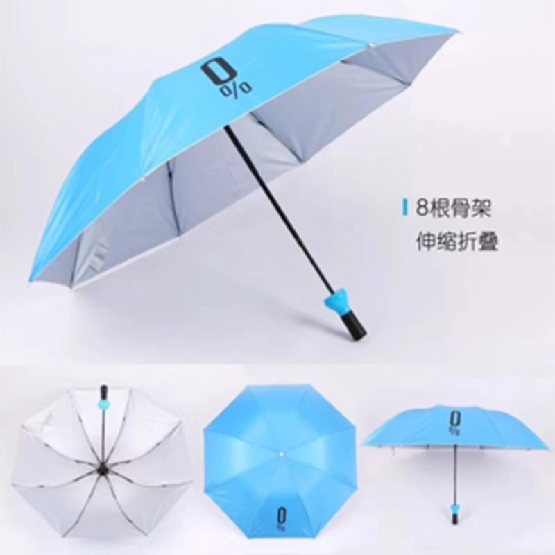 手动钢骨伞架 银胶布 塑胶手柄 YF-S2021034 晴雨两用伞