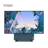 联想(Lenovo)YOGA 27 2022款 全新锐龙R7-6800H/16G/1T/集显/无线键鼠/Win11/青山绿 4K屏幕 致美一体机台式电脑台式机