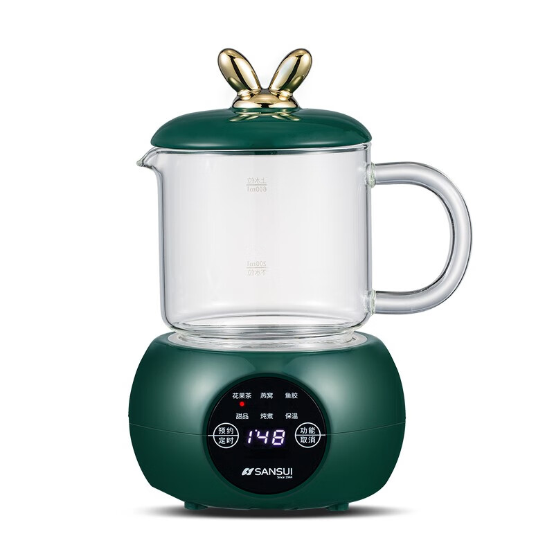 山水(SANSUI)电炖养生杯(电脑款)KT-920 绿色 0.6L