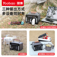 羽博 户外电源移动电源 EN500 陨石灰 大容量500W大功率220V电池自驾游电瓶储能蓄电池便携露营PD快充充电宝