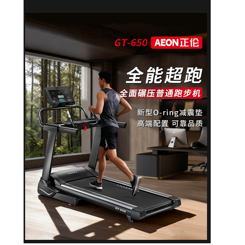 正伦GT-650轻商用电动坡度跑步机 跑步机静音健身器材