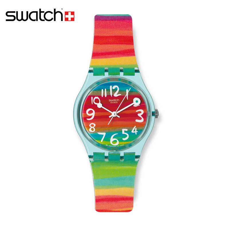 斯沃琪(SWATCH) 手表 原创炫彩系列树脂表带 石英男女通用腕表GS124
