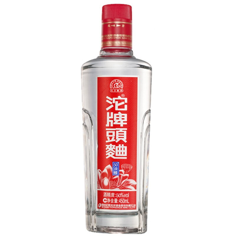 沱牌舍得沱牌酒头曲淡雅沱牌50度450ml6瓶整箱装白酒浓香型