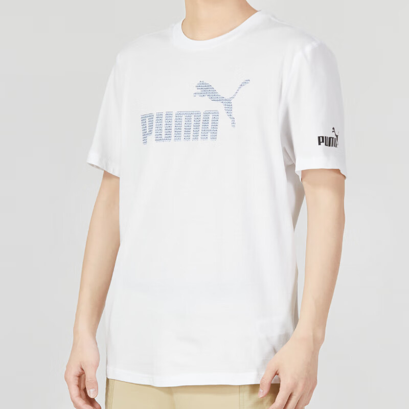 彪马(Puma)T恤男装上衣2023夏季新款运动服跑步健身训练透气宽松休闲短袖 624886-02