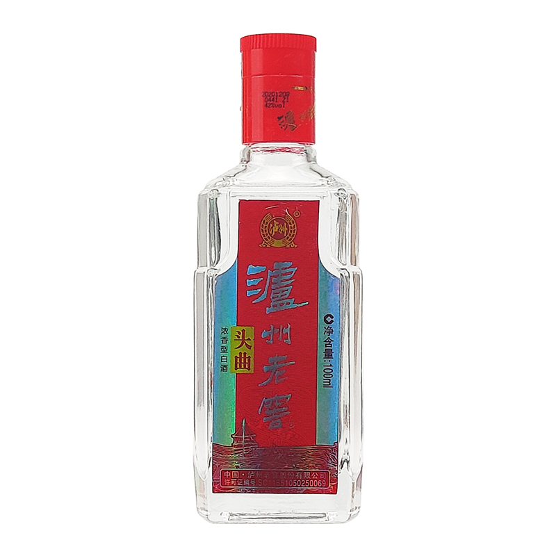 泸州老窖头曲 42度 100ml 光瓶小酒 浓香型白酒 口粮自饮 2970