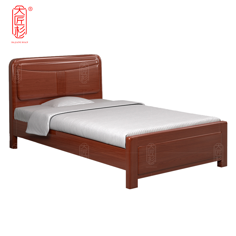 大匠杉 实木床单人床 2000*1200mmDCT212高清大图
