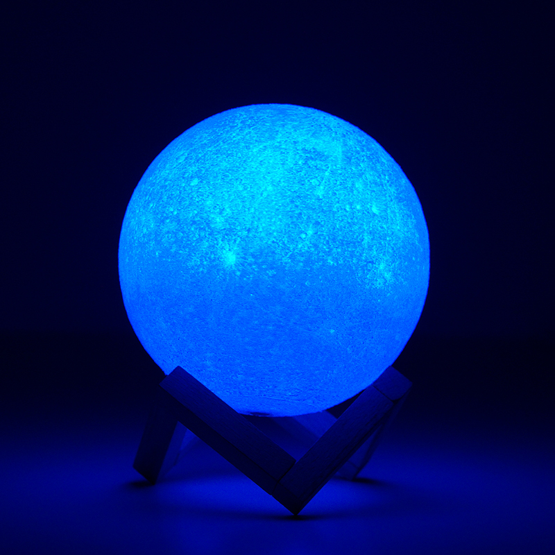 苏宁优购香蕉鱼星球灯3d打印月球灯小夜灯土星灯儿童房男孩卧室睡眠灯