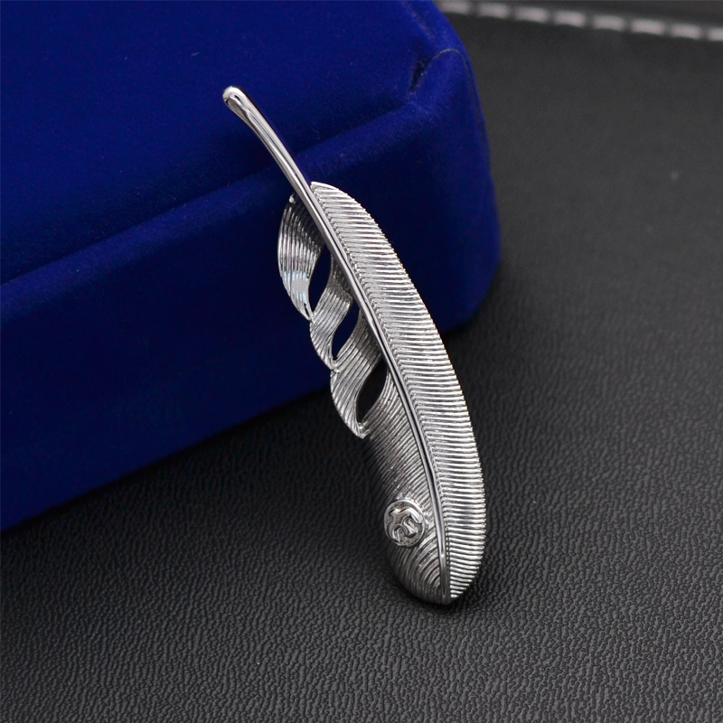 西装别针胸针男简约复古西服大衣胸花配饰男士羽毛胸针衬衫饰品送女