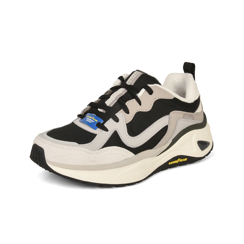 斯凯奇男鞋厚底耐磨机甲鞋运动老爹休闲鞋237562bkmt