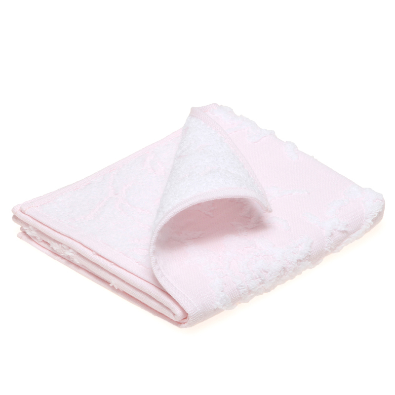 棉田雨后蔷薇小毛巾纱布提花方巾全棉柔软吸水洗脸擦手巾f21001