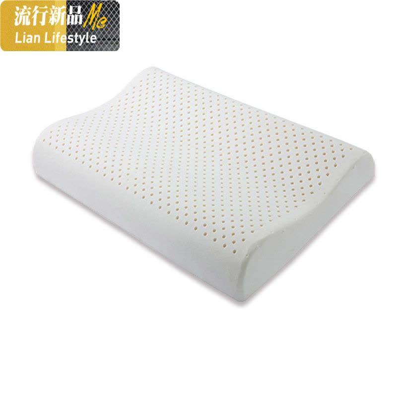 泰国乳胶枕头矮枕柔软单人低枕头薄款超薄护颈椎成人天然橡胶枕芯 三维工匠图片