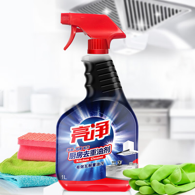 威露士(WaIch) 亮净 厨房去重油剂1L 除菌 强效去油污厨房清洁剂