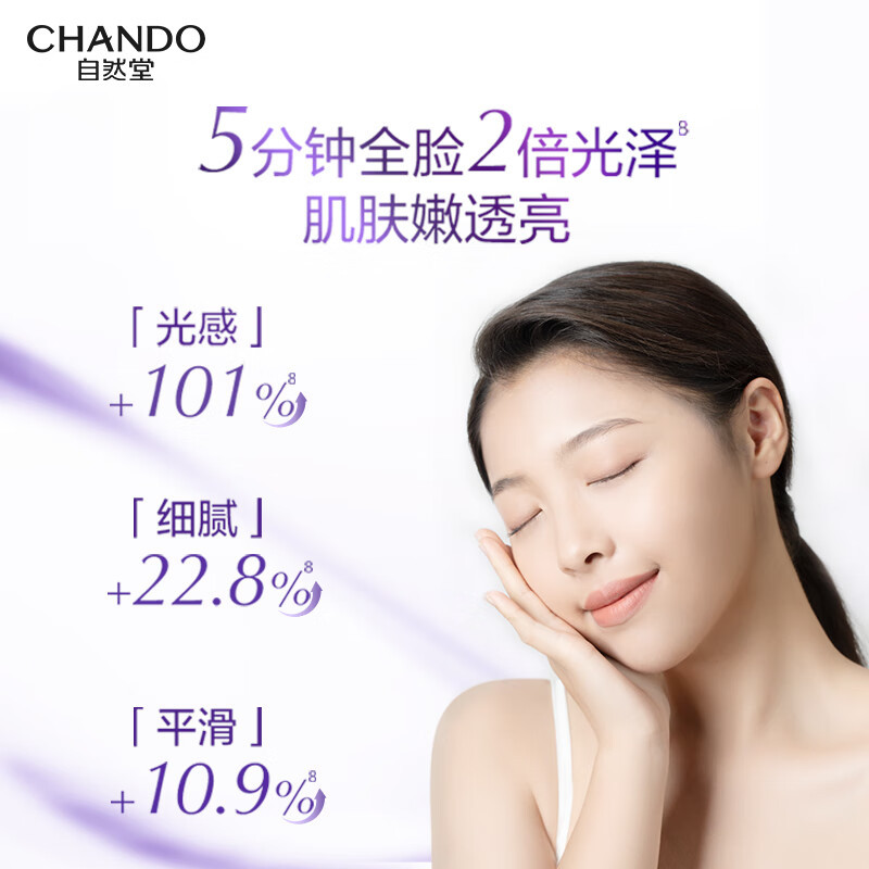 自然堂(CHANDO)补水保湿淡化细纹凝时鲜颜冰肌水(清润型)160mL高清大图