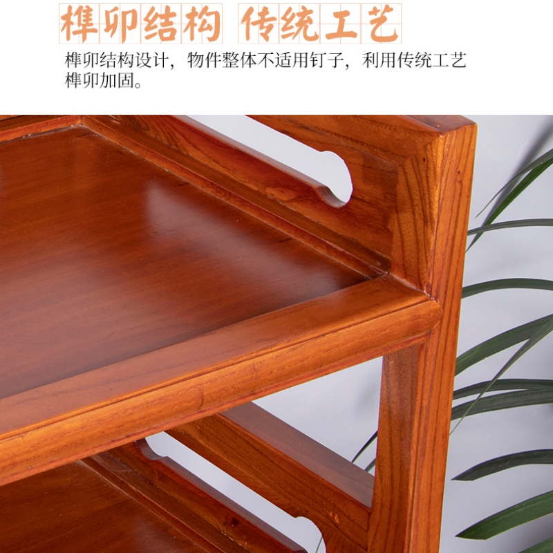 晋舰 茶水柜餐边柜小型沙发边柜储物柜茶叶收纳存放柜木制茶柜 A款高清大图