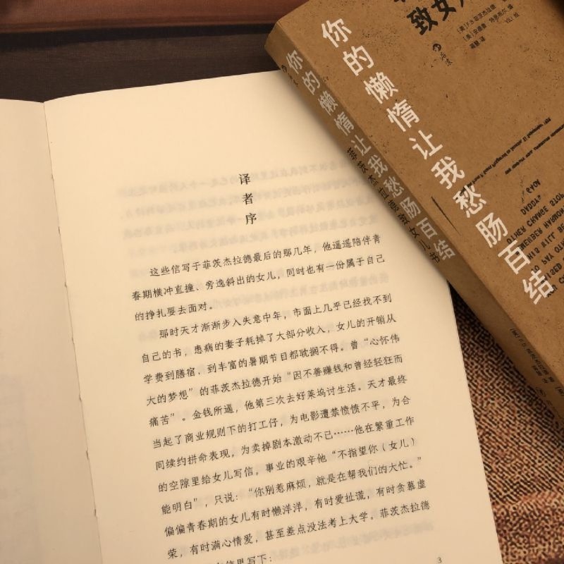 [正版]书店 书籍你的懒惰让我愁肠百结了不起的盖茨比作者菲茨杰拉德致女儿书 青春期父女亲子书信集随笔书籍高清大图