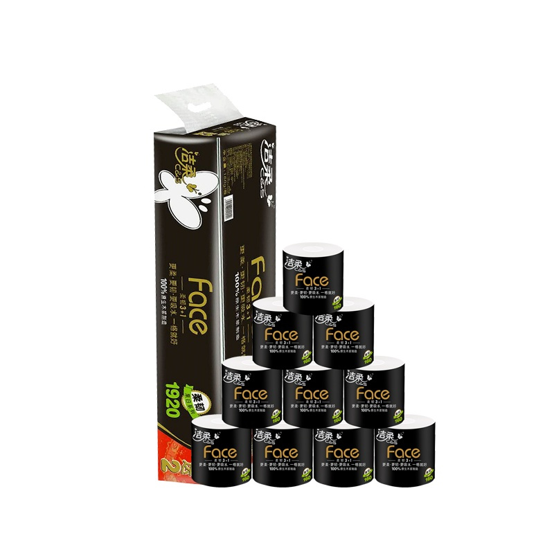 洁柔卷纸*1 洁柔手帕纸*1 蓝月亮洗衣液500g*5袋 滴露湿巾*1 套组B