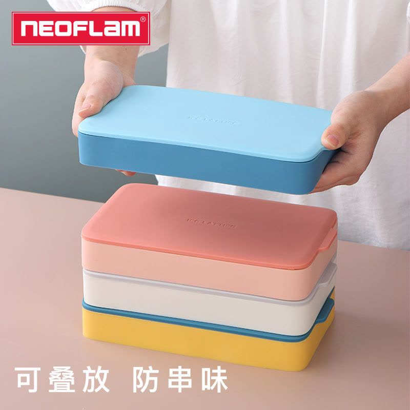 韩国硅胶冰格家用制冰模具小格辅食冰块盒带盖冻冰盒球形L8|黄蓝六边形图片