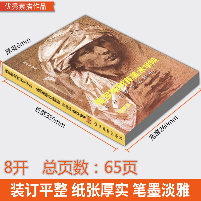 [正版]2019年印刷(肖像篇)俄罗斯列宾美术学院素描作品解析 基础性教学作品范例指导教程专业人物肖像速写入门学院派作高清大图
