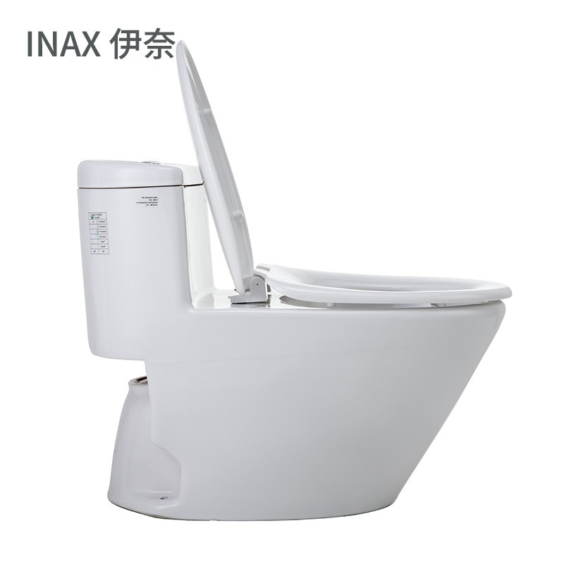 日本-伊奈(INAX)家用一体式虹吸马桶缓冲盖板节水静音用连体式坐便器 虹吸式马桶