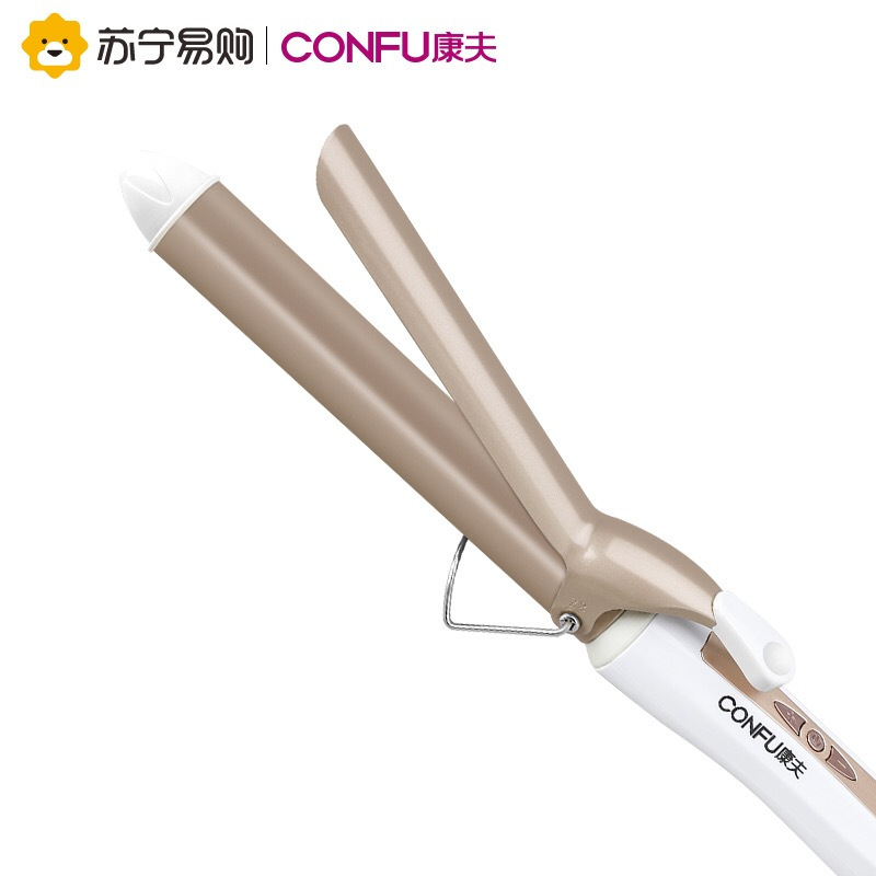 康夫(CONFU)美发器 KF-499 32#便携 干湿两用陶瓷釉大小卷 梨花头大卷电卷发棒 调温卷发夹不伤发恒温