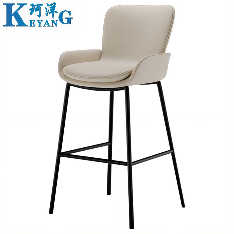 珂洋 高脚椅 75cm(米色) 把高清大图