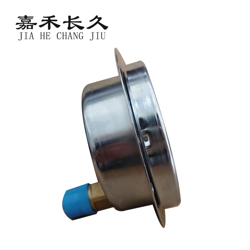 嘉禾长久 耐震真空压力表轴向带边检测型 YTN60ZT -0.1-0Mpa 块高清大图