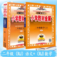 2019秋小学教材全解二年级上册人教版(RJ)语文+人教版(RJ)数学套装 2上 2本套装