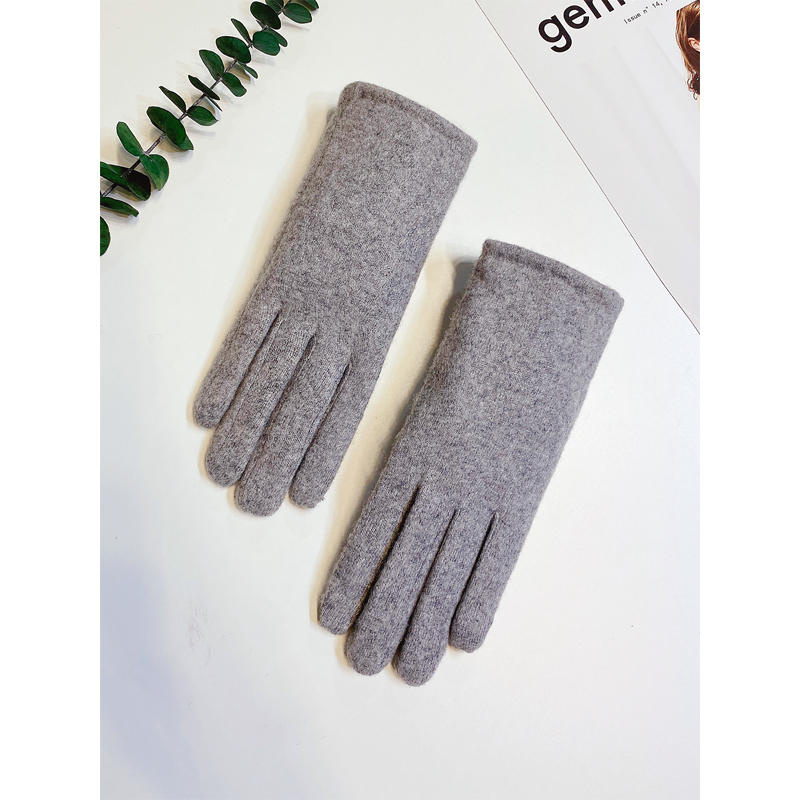 手套女冬天可爱骑行保暖防寒加绒加厚骑车女羊毛绒冬季可触屏手套