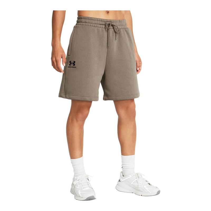 女士加绒抓绒宽松运动束腰短裤舒适训练保暖棉涤面料休闲健身高清大图