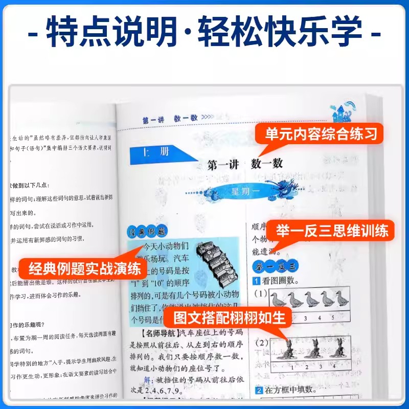 [数学+语文]举一反三 小学一年级 [正版]举一反三小学奥赛王一二三四五六年级数学语文上下册小学数学思维训练奥数书同步练高清大图
