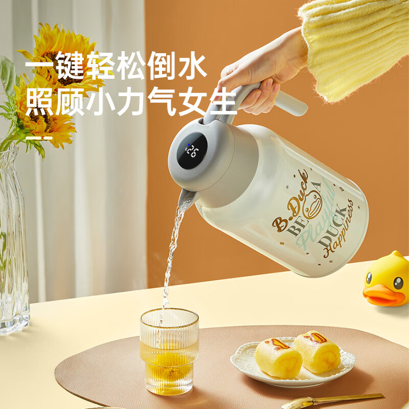 炊大皇(COOKER KING)B.Duck小黄鸭智能保温壶2升BK20A2 黄色高清大图