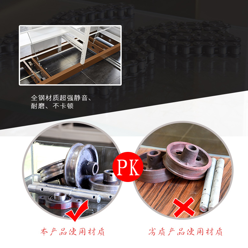 豫亿腾手摇移动密集柜金属文件柜密集架密集货架铁皮柜加厚可定制高清大图