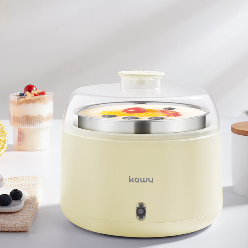 卡屋(kawu)-ZCW-S09酸奶机(黄色)一键操作恒温发酵健康养生家电