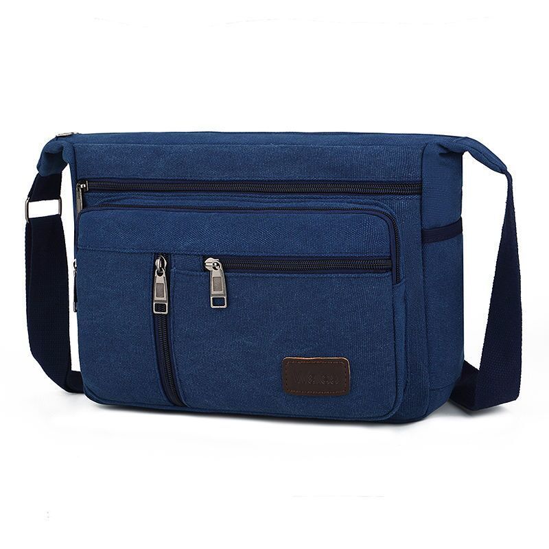 派尼美特新款情侣帆布包男士帆布斜挎包电脑包单肩包旅行包大容量休闲