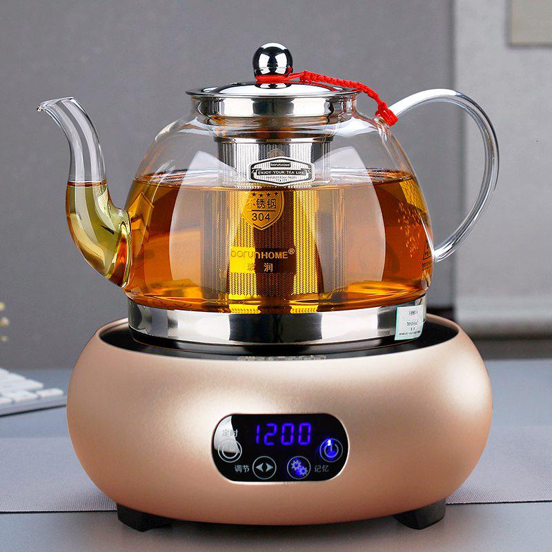 电陶炉煮茶全自动玻璃煮茶壶黄金蛋耐高温加厚家用烧泡茶黑茶煮茶器