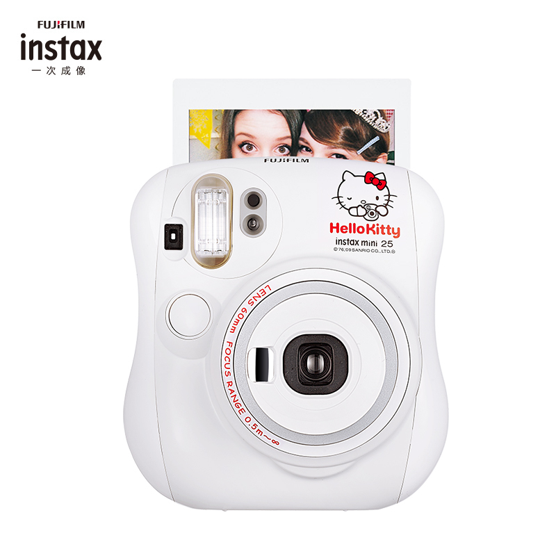 富士(FUJIFILM)INSTAX 拍立得 相机一次成像相机 mini25相机 Kitty珍珠白色 富士小尺寸胶片相机