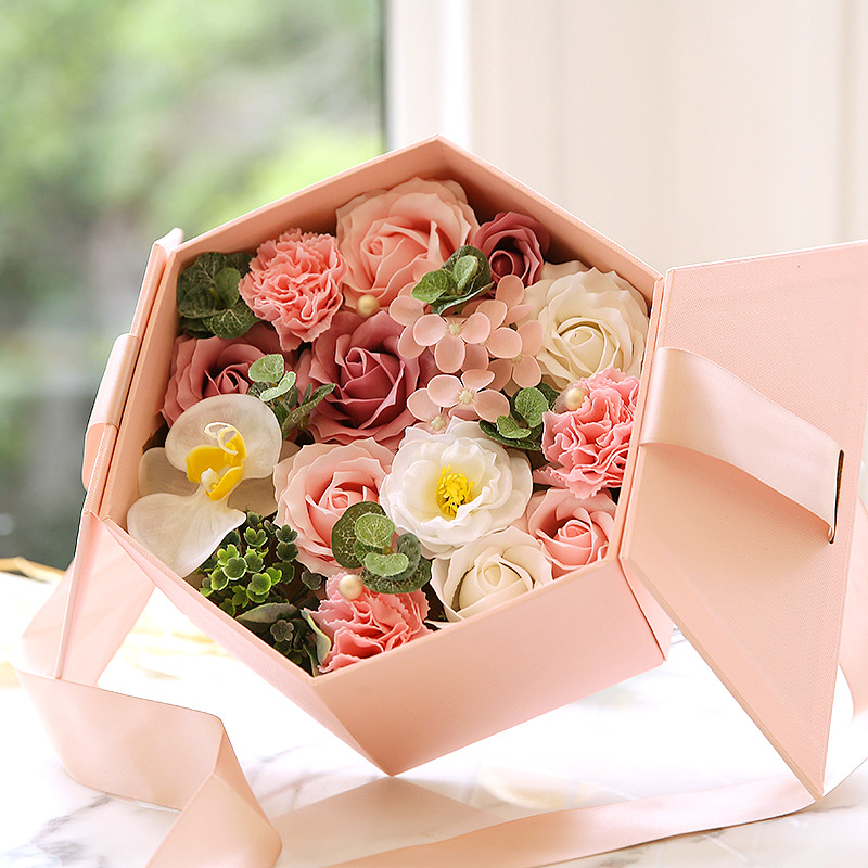 生日礼物女送女朋友礼物结婚纪念日礼物情人节创意母亲节礼品香皂花