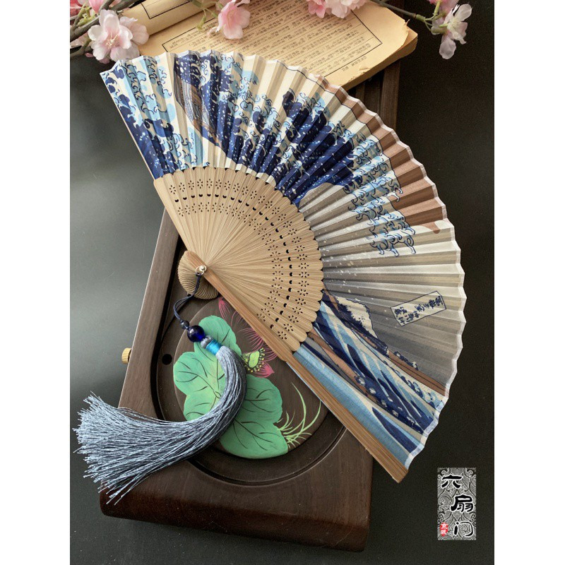 日式和风浮世绘神奈川海浪富士山折扇子日本和扇男女工艺扇礼品夏三维工匠咖啡猫报价 参数 图片 视频 怎么样 问答 苏宁易购
