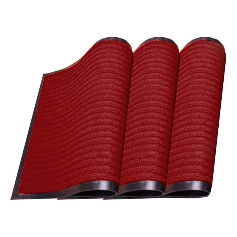 温馨 双条纹地垫 暗红色0.9米宽 米高清大图