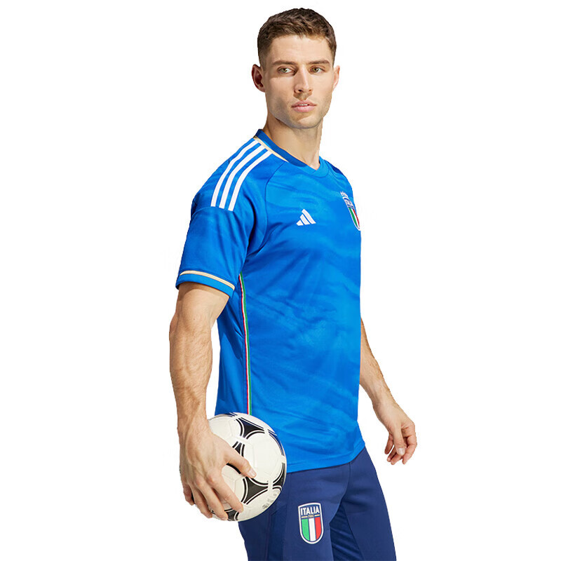 阿迪达斯 (adidas) 男子 足球系列 FIGC H JSY 运动 T恤 HS9895 蓝色