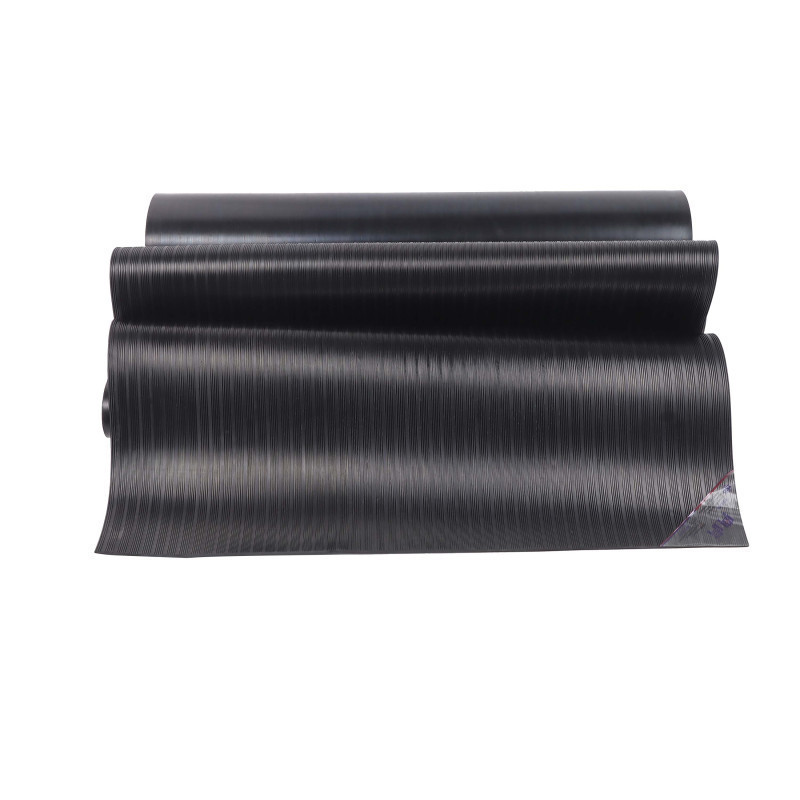 典虎 绝缘胶垫 黑色条纹 35kv 10米*1米*10mm 卷高清大图