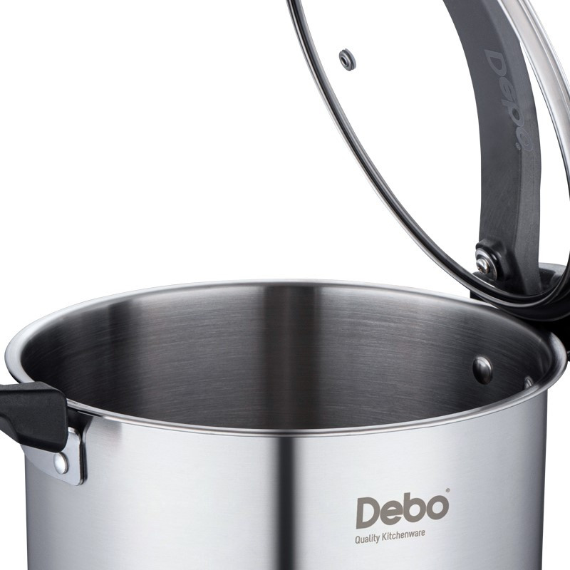 德铂(Debo)瓦尔特汤锅304不锈钢煲汤深锅24cm DEP-654 单个装