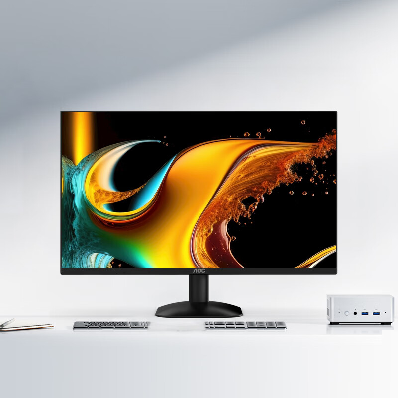 小窝厘 AOC27英寸2K IPS HDR10 HDMI/DP 三边微边 超薄节能办公电脑显示器 Q27B35E